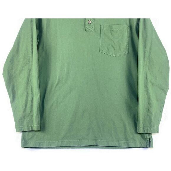 Duluth Trading Company Pullover Longtail Shirt Men's Large Long Sleeve Green - Picture 4 of 7